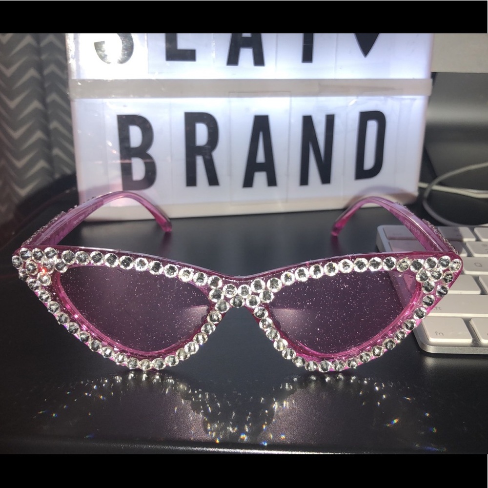 Handmade Rhinestone sunglasses - Picture 2 of 2
